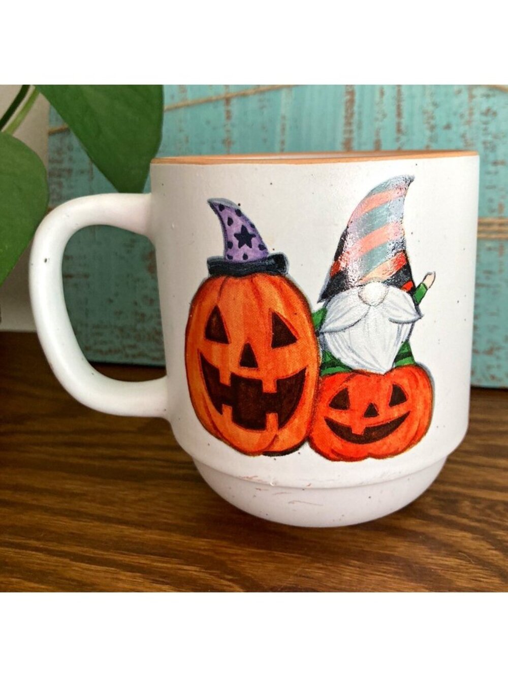 Cobwebs & Cauldrons Halloween Gnomes Pumpkins Jack-O-Lantern Fall Mug